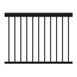 Section de rampe en aluminium noir Monarch