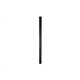 Poteau noir de clôture