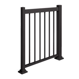 Section de rampe en aluminium noir galet ENTOURAGE