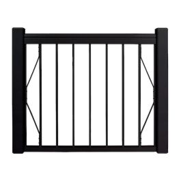 Ensemble de barrière pour piscine en aluminium noir Série 2000