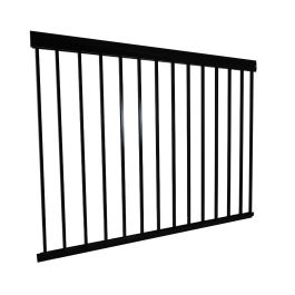 Section de rampe pour piscine en aluminium noir Série 2000