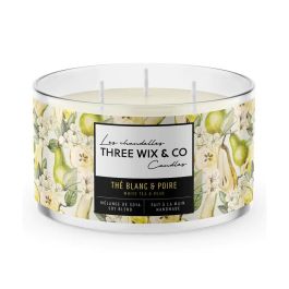 Chandelle à 3 mèches Thé Blanc et Poire