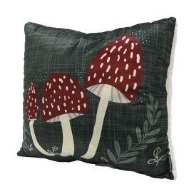 Coussin aux imprimés de champignons sauvages