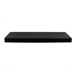Tablette flottante murale noire bois
