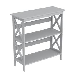 Étagère gris pâle à 3 tablettes