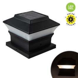 Capuchon de poteau solaire noir