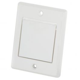 Sortie extérieure d'aspirateur central V142 blanche