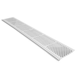 Protège gouttière en PVC blanc