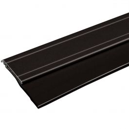 Bas de porte à visser vinyle et aluminium noir avec diatomées