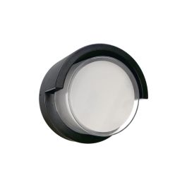 Luminaire mural rond noir d'extérieur Malibu