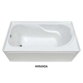 Bain en acrylique blanc GRADE B modèles assortis