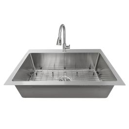 Ensemble d'évier de cuisine BELLA en acier inoxydable