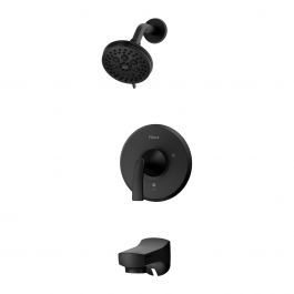 Robinet de bain et douche noir mat Karci