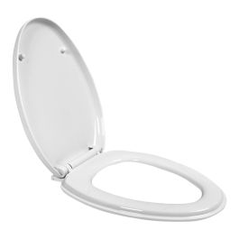 Siège De Toilette Allongé KALLISTA P70303-CP-0 OS137 En Bois Laqué Blanc Avec Charnières Chromées - Neuf
