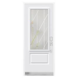 Porte d'acier blanche TRINTA 34 po