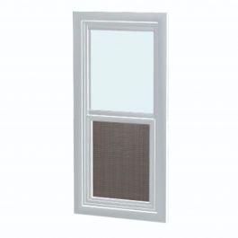 Fenêtre guillotine pour cabanon en PVC