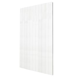 Panneau rainuré blanc Nickel Gap