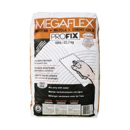 Ciment-colle pour carreaux de céramique Mégaflex gris