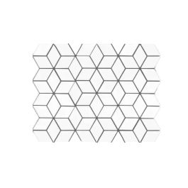 Mosaïque de porcelaine METRIC couleur Bianco