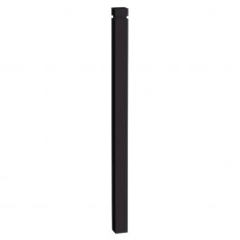 Poteau carré noir mat de série 8000