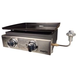 Plaque de cuisson au propane à 2 brûleurs
