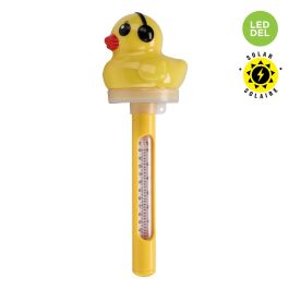 Thermomètre flottant DEL à énergie solaire