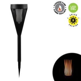 Lampe solaire sur piquet à DEL effet flamme