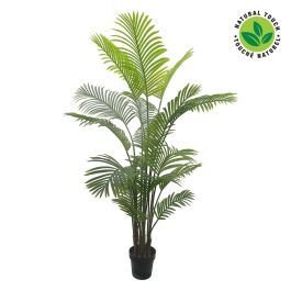 Palmier artificiel avec pot en plastique noir