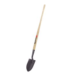 Pelle ronde long manche en bois et dos creux