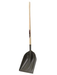 Pelle à grain avec manche long bois dur