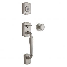 Clenche d'entrée Bingsley Nickel satiné