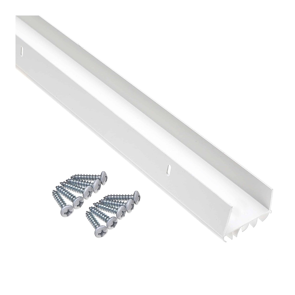 Joint De Porte à Visser En Vinyle Blanc – 36 Pouces, Forme U, Intérieur/extérieur