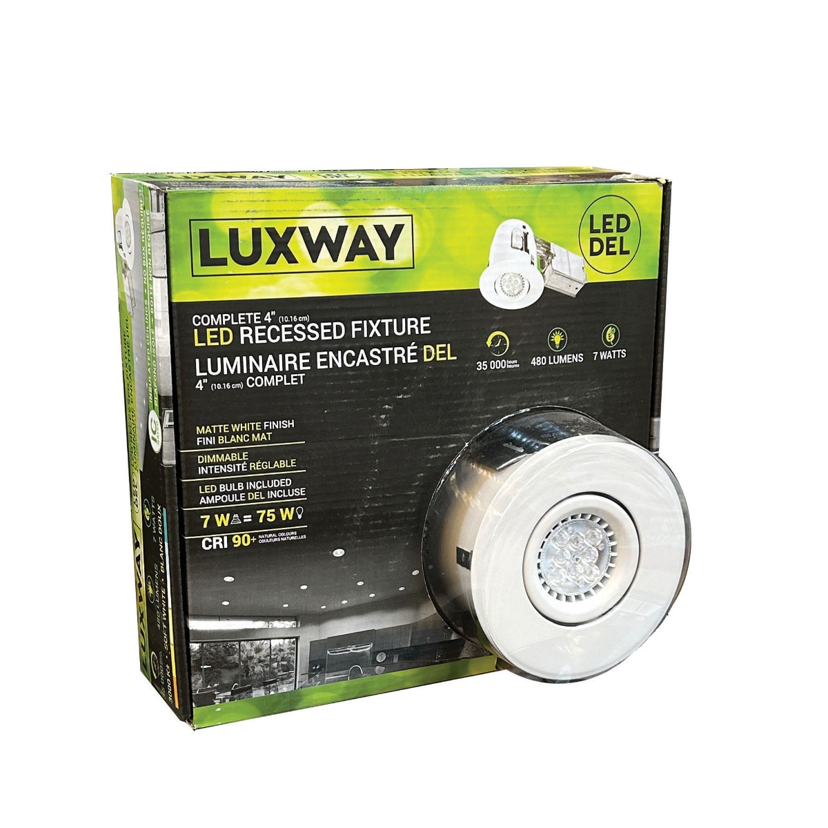 Luminaire encastré DEL 4 po