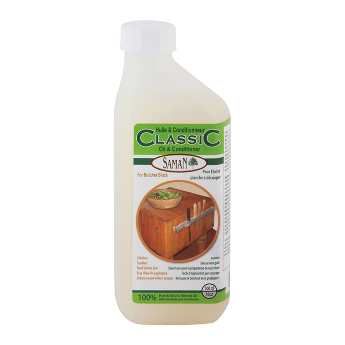 Huile et conditionneur pour bloc en bois