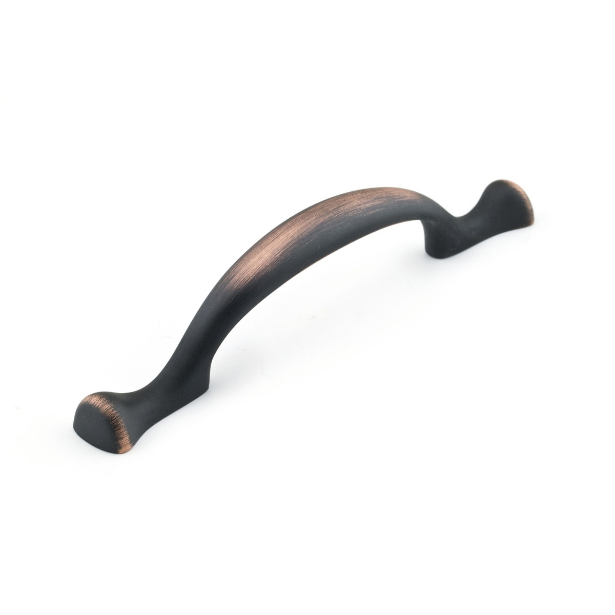 Poignée contemporaine métal bronze huilé brossé 3 po