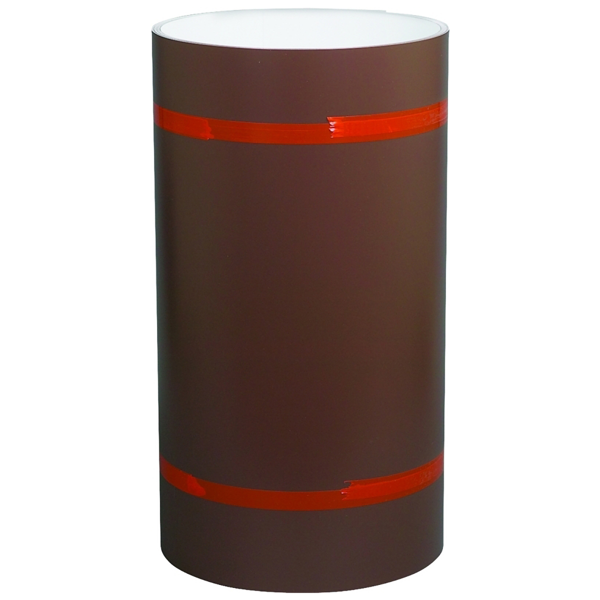 Bobine de garniture en aluminium peint blanc/brun Flatstock Gentek