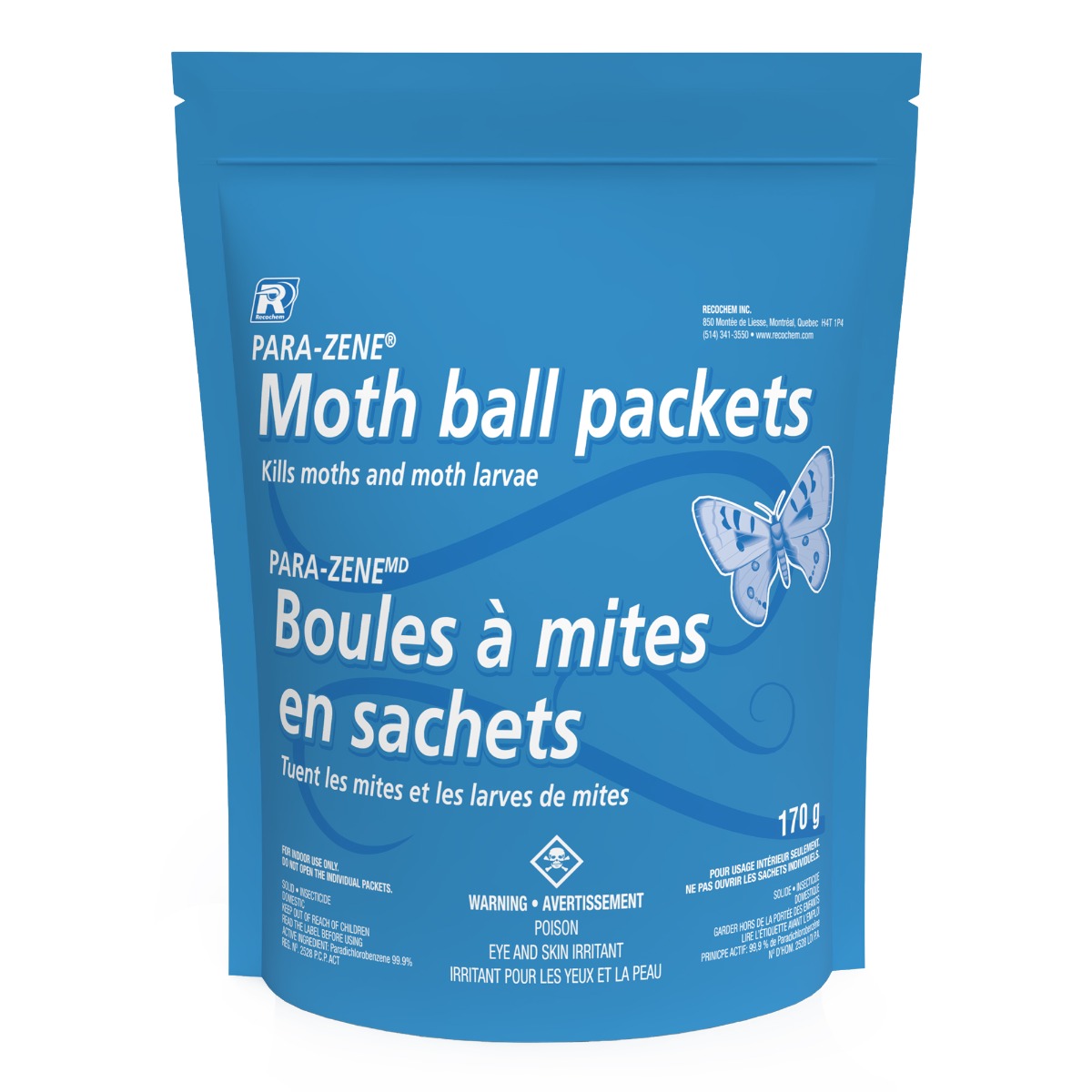 Boules à mites en sachet
