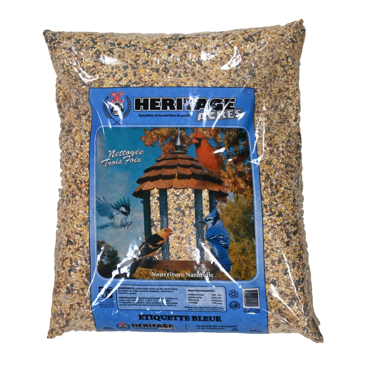 Nourriture Mésange Charbonnière Bleue Graines De Tournesol Dehner Natura - Nourriture Énergétique Pour Oiseaux Sauvages - 20 Kg Nourriture Oiseaux