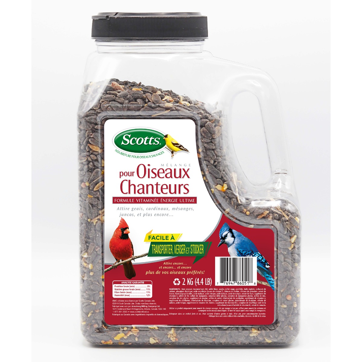 Nourriture pour oiseaux chanteurs