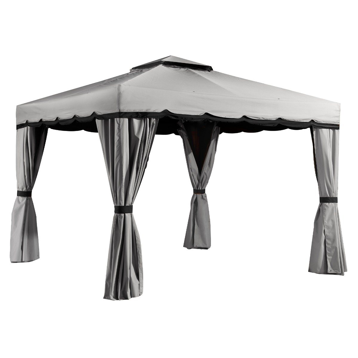 Pavillon de jardin gris Roma 8 pi x 8 pi Matério Pavillon de jardin gris Roma 8 pi x 8 pi Matério