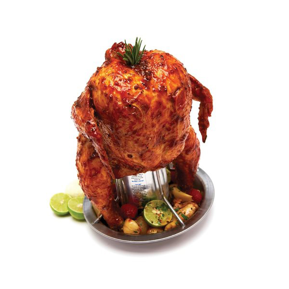 Rösle Rôtissoire Poulet Inox 18/10 – Support Vertical Avec Réservoir Marinade 250 Ml – Four & BBQ