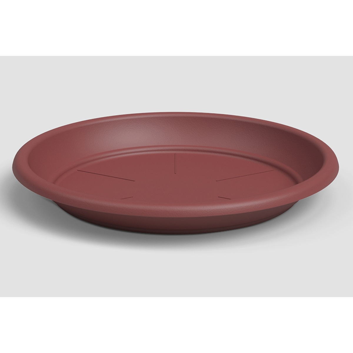 Soucoupe ronde en plastique Rouge foncé