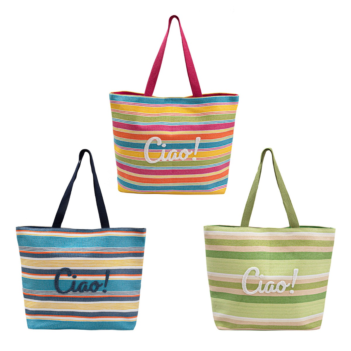 Sac de plage en paille tissée