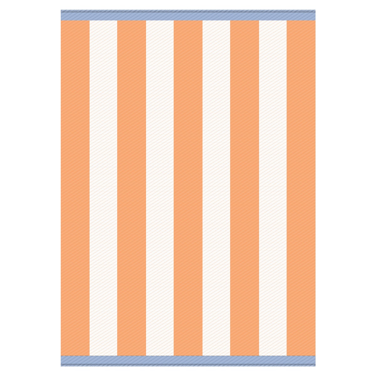 Tapis extérieur orange en polypropylène