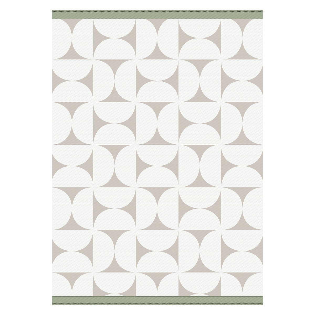 Tapis extérieur géo beige en polypropylène