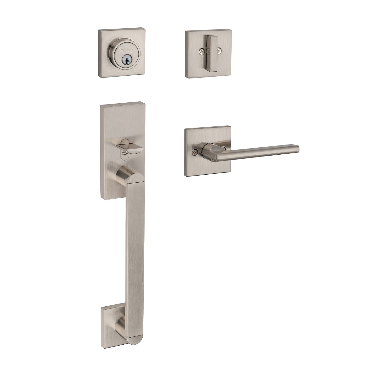 Clenche d'entrée nickel satiné Série Professionnelle Taymor Matério